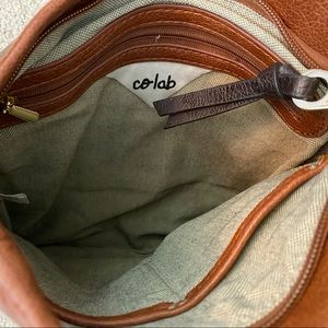 Co Lab crossbody bag in cognac.